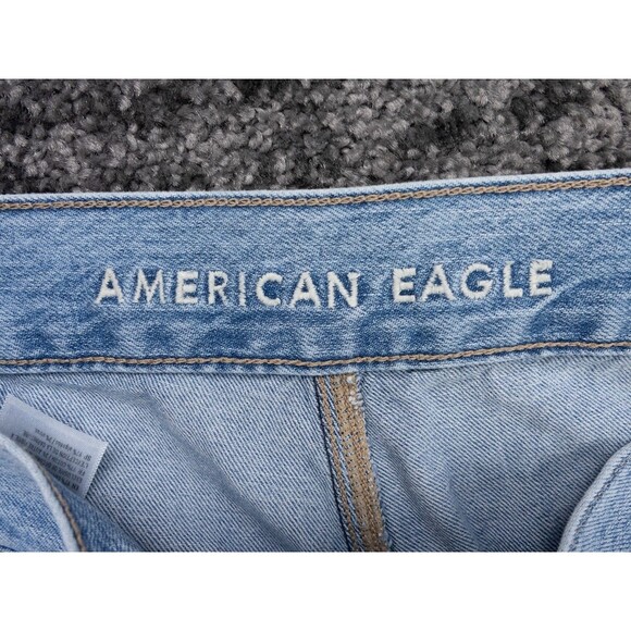 American Eagle Cargo Joggers Womens 4 Blue Stretch Distressed Denim Outdoor - Picture 3 of 16
